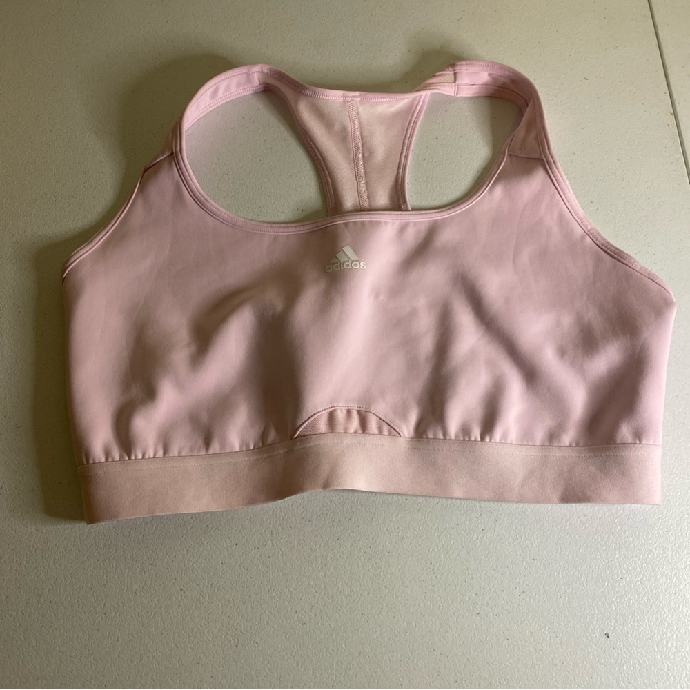 Adidas Light Pink Racerback Sports Bra (F9)